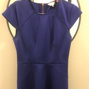 Ted Baker Royal Blue Cap sleeve dress